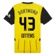 BVB Borussia Dortmund Gittens 43 Kotipelipaita 2024-25 Jalkapallo Pelipaidat Peliasut