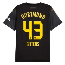 BVB Borussia Dortmund Gittens 43 Vieraspelipaita 2024-25 Jalkapallo Pelipaidat Peliasut