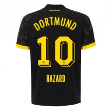 BVB Borussia Dortmund Hazard 10 Vieraspelipaita 2023-24 Jalkapallo Pelipaidat Peliasut