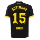 BVB Borussia Dortmund Hummels 15 Vieraspelipaita 2023-24 Jalkapallo Pelipaidat Peliasut
