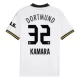 BVB Borussia Dortmund Kamara 32 Kolmas Pelipaita 2024-25 Jalkapallo Pelipaidat Peliasut