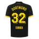 BVB Borussia Dortmund Kamara 32 Vieraspelipaita 2023-24 Jalkapallo Pelipaidat Peliasut