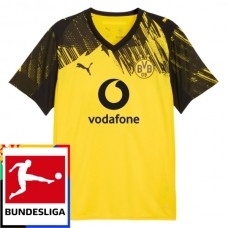 BVB Borussia Dortmund Kotipelipaita Bundesliga Patch 2025-26 Jalkapallo Pelipaidat Peliasut
