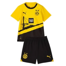 BVB Borussia Dortmund Lasten Kotipelipaita 2023-24 Jalkapallo Pelipaidat Peliasut