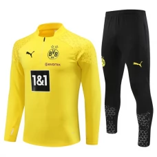 BVB Borussia Dortmund Lasten Verryttelypuku 2023-24 - 1-4 Zip Keltainen