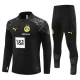 BVB Borussia Dortmund Lasten Verryttelypuku 2023-24 - 1-4 Zip Musta