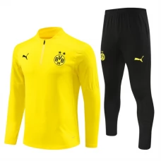 BVB Borussia Dortmund Lasten Verryttelypuku 2024-25 - 1-4 Zip Keltainen