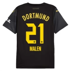 BVB Borussia Dortmund Malen 21 Vieraspelipaita 2024-25 Jalkapallo Pelipaidat Peliasut