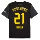 BVB Borussia Dortmund Malen 21 Vieraspelipaita 2024-25 Jalkapallo Pelipaidat Peliasut