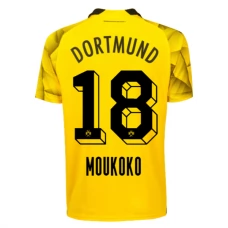 BVB Borussia Dortmund Moukoko 18 Kolmas Pelipaita 2023-24 Jalkapallo Pelipaidat Peliasut