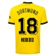 BVB Borussia Dortmund Moukoko 18 Kotipelipaita 2023-24 Jalkapallo Pelipaidat Peliasut