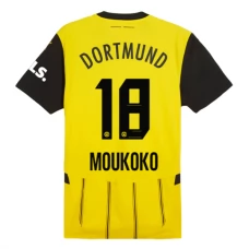BVB Borussia Dortmund Moukoko 18 Kotipelipaita 2024-25 Jalkapallo Pelipaidat Peliasut