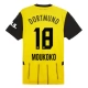 BVB Borussia Dortmund Moukoko 18 Kotipelipaita 2024-25 Jalkapallo Pelipaidat Peliasut