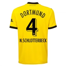 BVB Borussia Dortmund N.Schlotterbeck 4 Kotipelipaita 2023-24 Jalkapallo Pelipaidat Peliasut