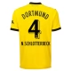 BVB Borussia Dortmund N.Schlotterbeck 4 Kotipelipaita 2023-24 Jalkapallo Pelipaidat Peliasut
