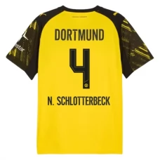 BVB Borussia Dortmund N.Schlotterbeck 4 Kotipelipaita 2025-26 Jalkapallo Pelipaidat Peliasut