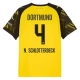 BVB Borussia Dortmund N.Schlotterbeck 4 Kotipelipaita 2025-26 Jalkapallo Pelipaidat Peliasut
