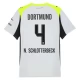 BVB Borussia Dortmund N.Schlotterbeck 4 Vieraspelipaita 2025-26 Jalkapallo Pelipaidat Peliasut