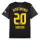 BVB Borussia Dortmund Sabitzer 20 Vieraspelipaita 2024-25 Jalkapallo Pelipaidat Peliasut