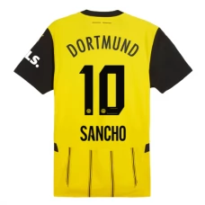 BVB Borussia Dortmund Sancho 10 Kotipelipaita 2024-25 Jalkapallo Pelipaidat Peliasut
