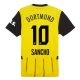 BVB Borussia Dortmund Sancho 10 Kotipelipaita 2024-25 Jalkapallo Pelipaidat Peliasut