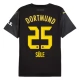 BVB Borussia Dortmund Sule 25 Vieraspelipaita 2024-25 Jalkapallo Pelipaidat Peliasut
