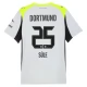 BVB Borussia Dortmund Sule 25 Vieraspelipaita 2025-26 Jalkapallo Pelipaidat Peliasut
