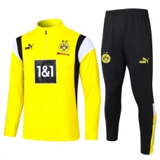 BVB Borussia Dortmund Verryttelypuku 2023-24 - 1-4 Zip Keltainen Musta