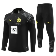 BVB Borussia Dortmund Verryttelypuku 2023-24 - 1-4 Zip Musta