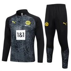 BVB Borussia Dortmund Verryttelypuku 2023-24 - 1-4 Zip Musta
