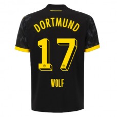 BVB Borussia Dortmund Wolf 17 Vieraspelipaita 2023-24 Jalkapallo Pelipaidat Peliasut