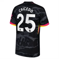 Chelsea FC Caicedo 25 Kolmas Pelipaita 2024-25 Jalkapallo Pelipaidat Peliasut