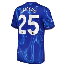 Chelsea FC Caicedo 25 Kotipelipaita 2024-25 Jalkapallo Pelipaidat Peliasut