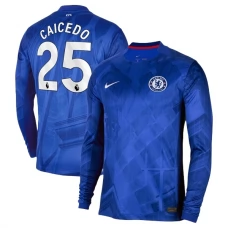 Chelsea FC Caicedo 25 Kotipelipaita 2025-26 Jalkapallo Pelipaidat Peliasut(L/S)