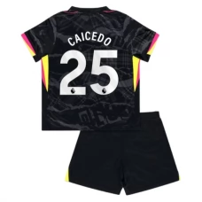 Chelsea FC Caicedo 25 Lasten Kolmas Pelipaita 2024-25 Jalkapallo Pelipaidat Peliasut