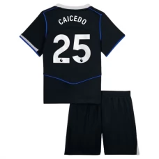 Chelsea FC Caicedo 25 Lasten Kolmas Pelipaita 2025-26 Jalkapallo Pelipaidat Peliasut
