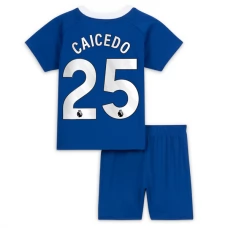 Chelsea FC Caicedo 25 Lasten Kotipelipaita 2023-24 Jalkapallo Pelipaidat Peliasut