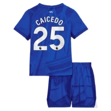 Chelsea FC Caicedo 25 Lasten Kotipelipaita 2025-26 Jalkapallo Pelipaidat Peliasut