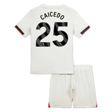 Chelsea FC Caicedo 25 Lasten Vieraspelipaita 2025-26 Jalkapallo Pelipaidat Peliasut