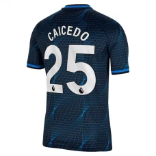 Chelsea FC Caicedo 25 Vieraspelipaita 2023-24 Jalkapallo Pelipaidat Peliasut