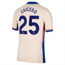 Chelsea FC Caicedo 25 Vieraspelipaita 2024-25 Jalkapallo Pelipaidat Peliasut
