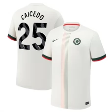 Chelsea FC Caicedo 25 Vieraspelipaita 2025-26 Jalkapallo Pelipaidat Peliasut