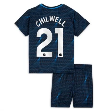 Chelsea FC Chilwell 21 Lasten Vieraspelipaita 2023-24 Jalkapallo Pelipaidat Peliasut