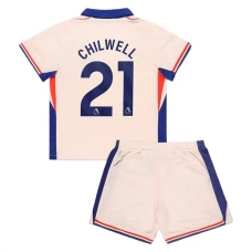 Chelsea FC Chilwell 21 Lasten Vieraspelipaita 2024-25 Jalkapallo Pelipaidat Peliasut
