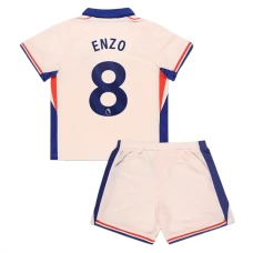 Chelsea FC Enzo 8 Lasten Vieraspelipaita 2024-25 Jalkapallo Pelipaidat Peliasut