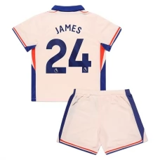 Chelsea FC James 24 Lasten Vieraspelipaita 2024-25 Jalkapallo Pelipaidat Peliasut