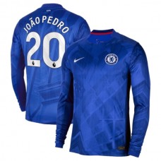Chelsea FC João Pedro 20 Kotipelipaita 2025-26 Jalkapallo Pelipaidat Peliasut(L/S)