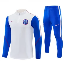 Chelsea FC Lasten Tracksuit 2026-27 - 1-4 Zip Valkoinen