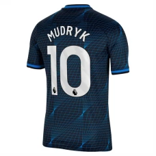Chelsea FC Mudryk 10 Vieraspelipaita 2023-24 Jalkapallo Pelipaidat Peliasut