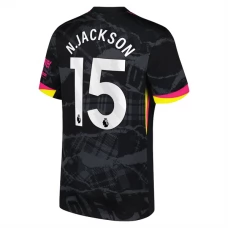 Chelsea FC N.Jackson 15 Kolmas Pelipaita 2024-25 Jalkapallo Pelipaidat Peliasut